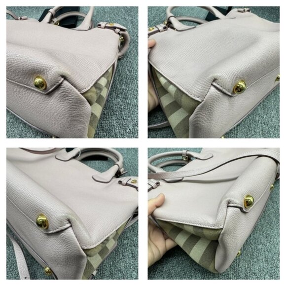 Burberry Banner Leather Satchel Bag 236-122824 - Picture 12 of 16